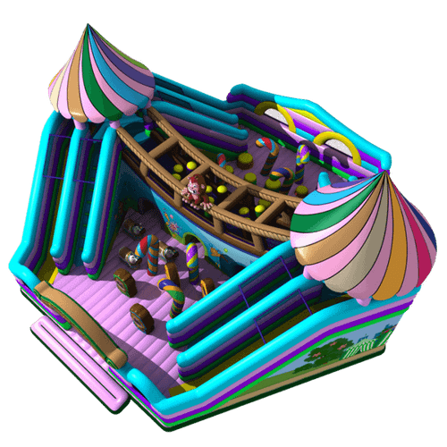 Надувной батут "Сладкий домик"