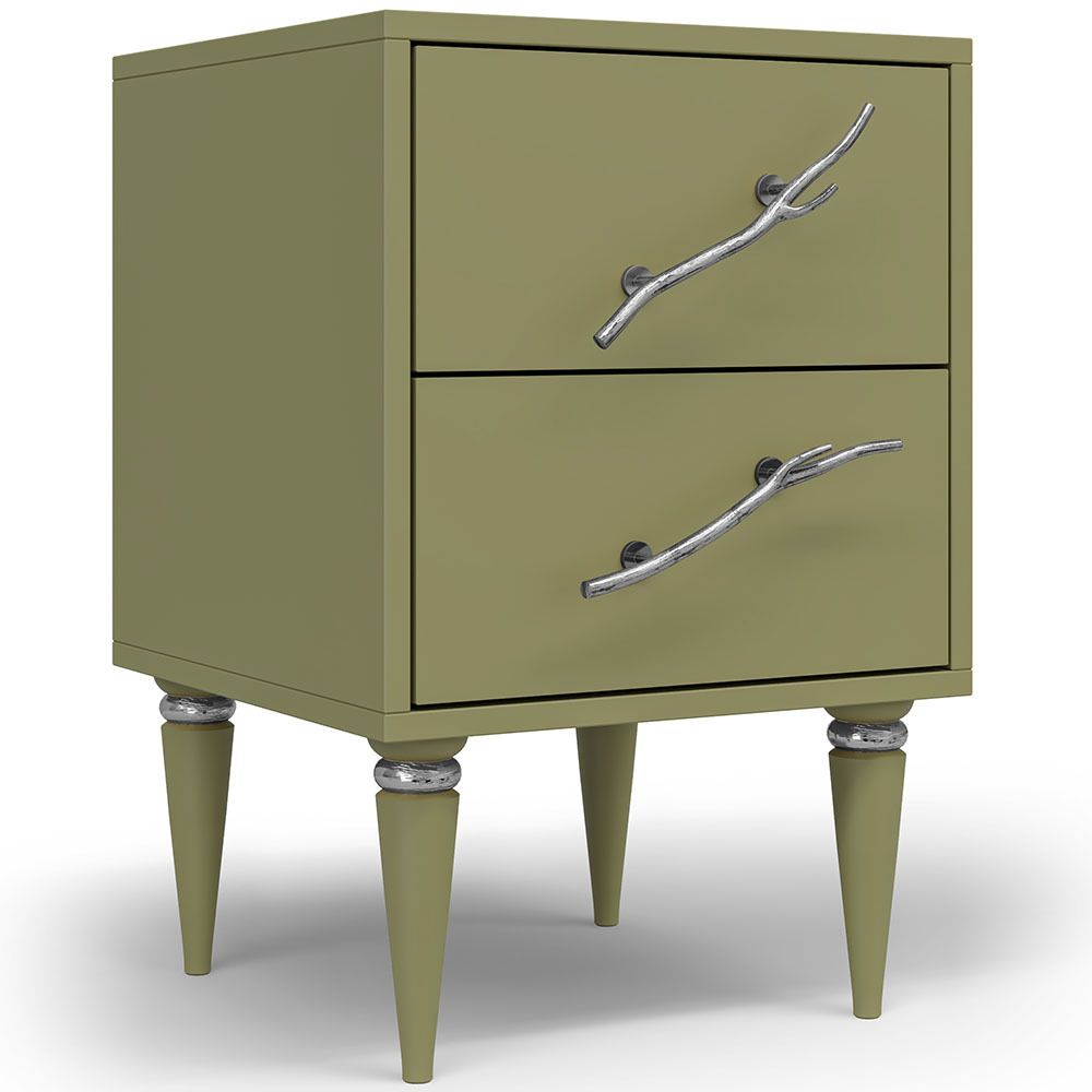 Тумба Арт Колор matte Классик Сильвер Зеленая олива матовая