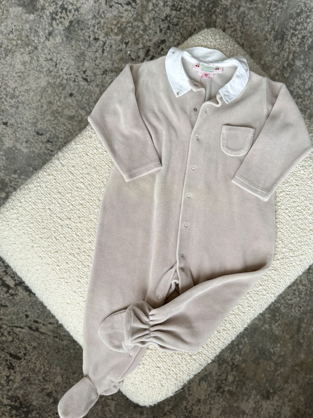 Новый велюровый комбинезон слип Bonpoint, 80