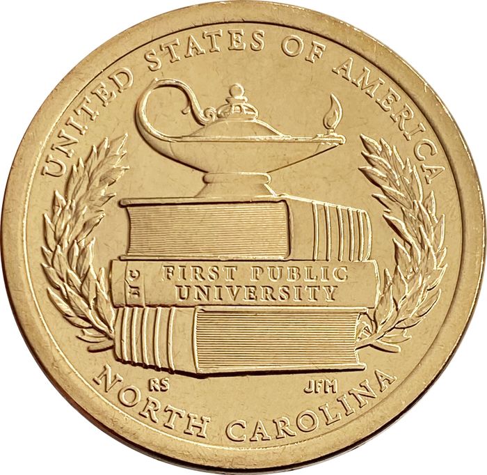 1 доллар 2021 США «Первый государственный университет, Северная Каролина, Американские Инновации» (D)