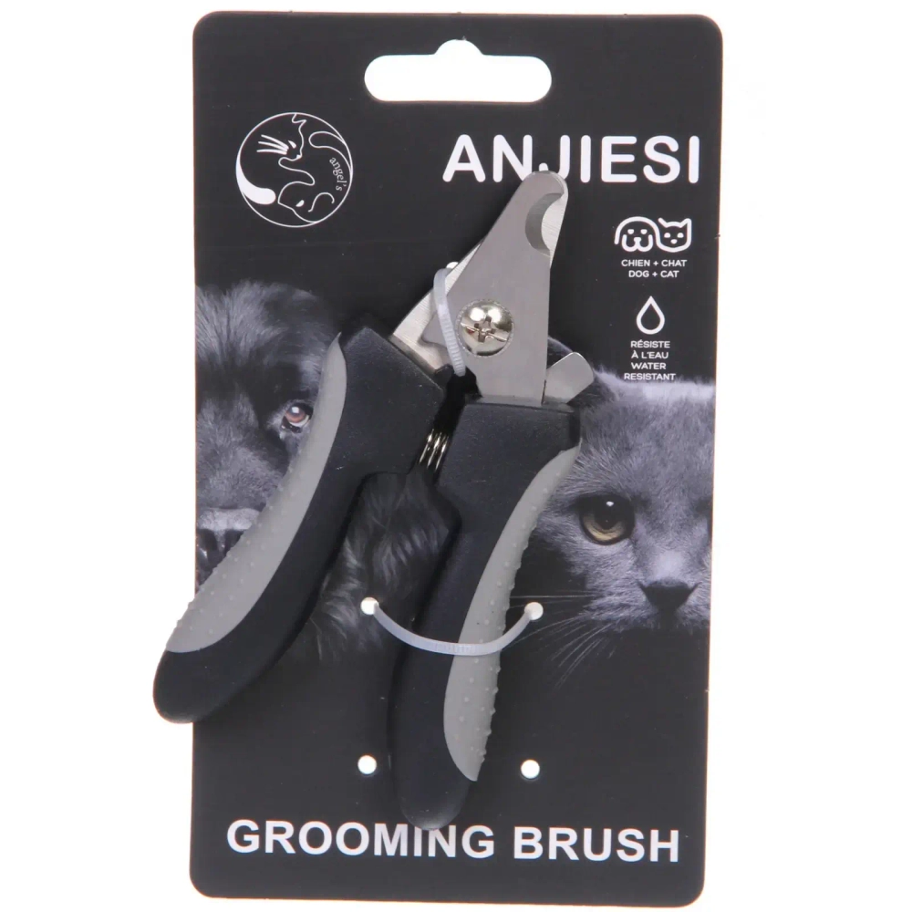 Когтерез для животных «ПРЕМИУМ - МОЙ БРО», прорезиненная ручка, цвет серый/черный, 6*12см