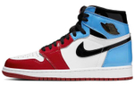 Jordan Air Jordan 1 High Og Fearless Unc Chicago Police Lights Wear-Resistant Anti-Slip High Help Retro Basketball Shoes Red and Blue