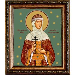 Христина Владимирская, святая княгиня мученица. Икона на холсте.