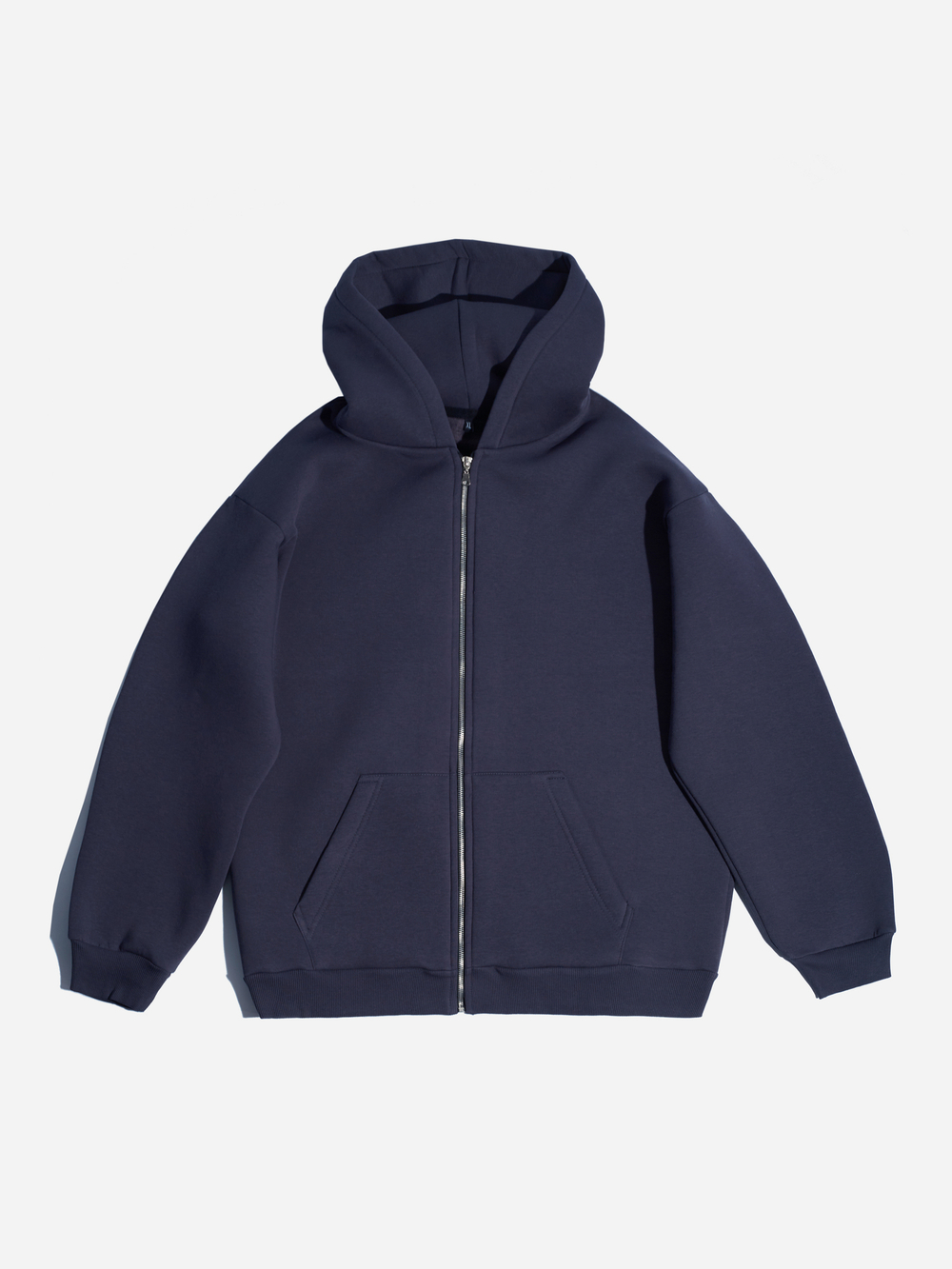 blank full face zip hoodie