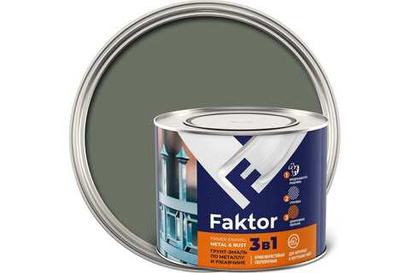 Грунт-эмаль по ржавчине 3 в 1 FAKTOR