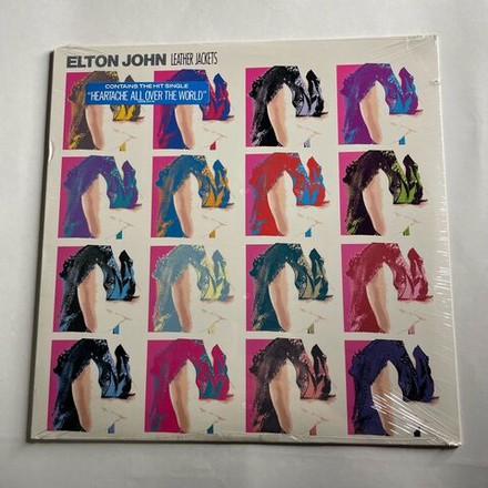 Винтажная виниловая пластинка LP Elton John Leather Jackets (США 1986) (Запечатан)
