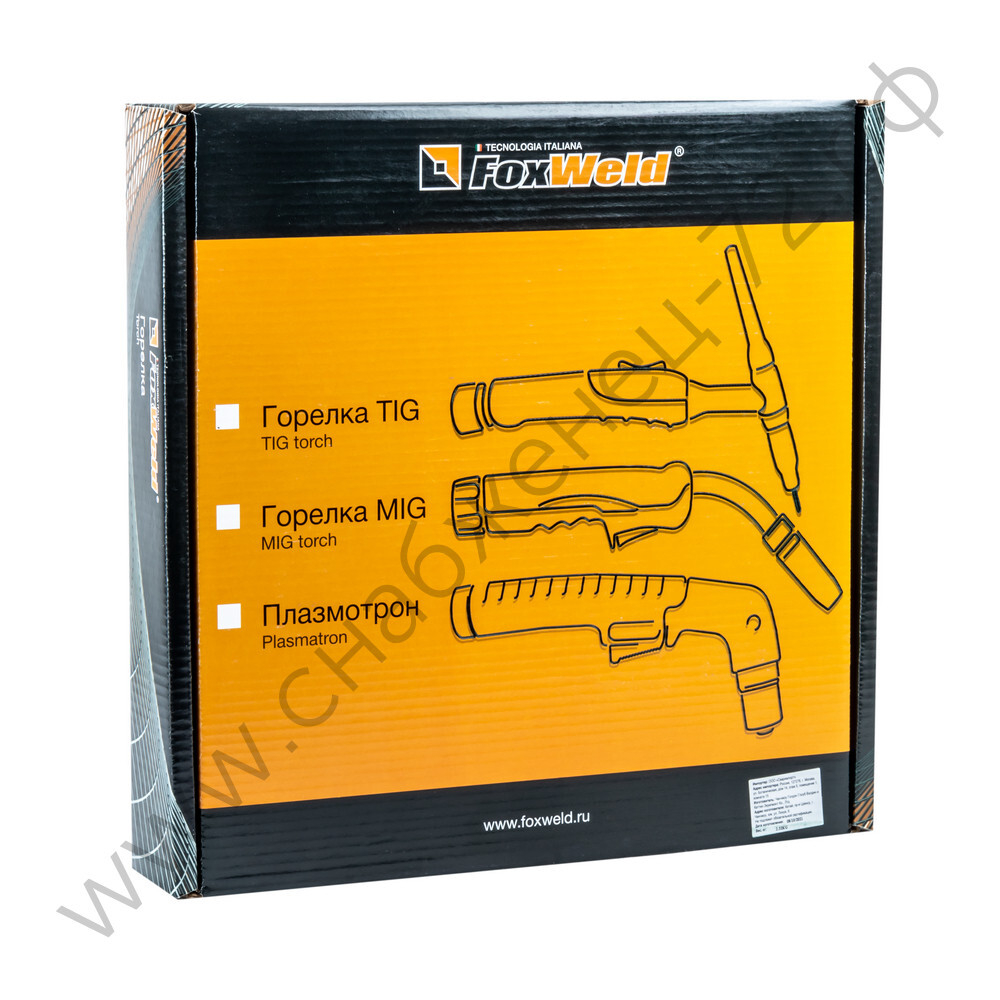 FoxWeld Горелка UnoTIG-26 4м (разъем М16, с кнопкой, пр-во FoxWeld/КНР)