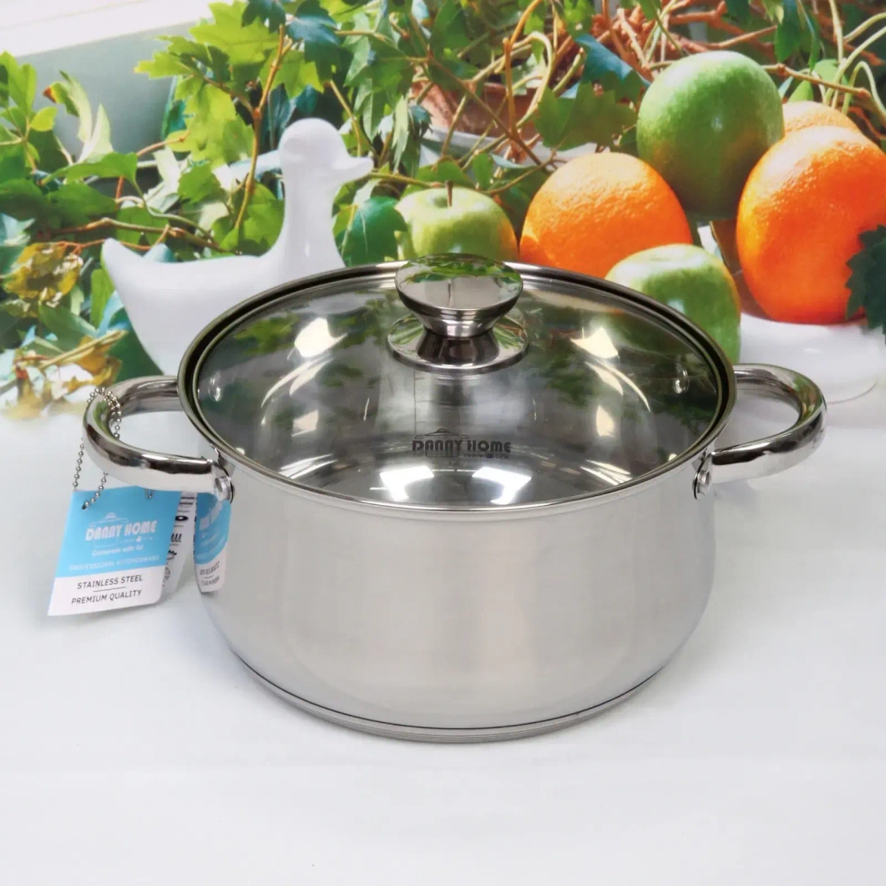 Кастрюля из нержавеющей стали OLIVIA 4,7л, индукция, DH12-22