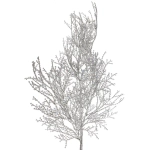 Ветка декоративная «Симфония леса» 80 см, Серебро