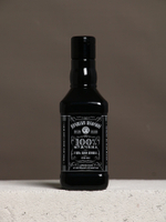 Подарочный набор «Лучшему мужчине», гель для душа во флаконе виски, чёрный и мочалка лента, Чистое счастье