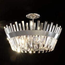 Citilux Вестерос CL307180 Люстра хрустальная потолочная Хром