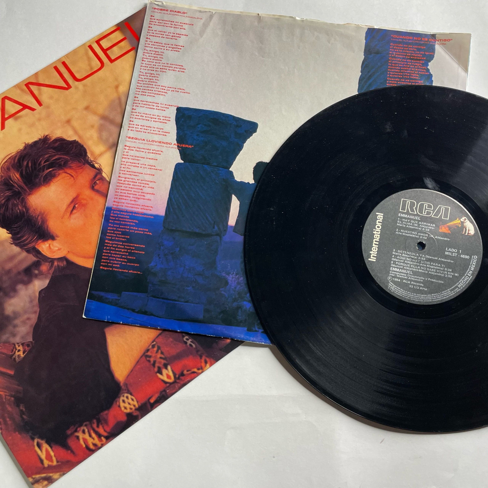 Винтажная виниловая пластинка LP Emmanuel Hay Que Arrimar El Alma (Мексика 1984)