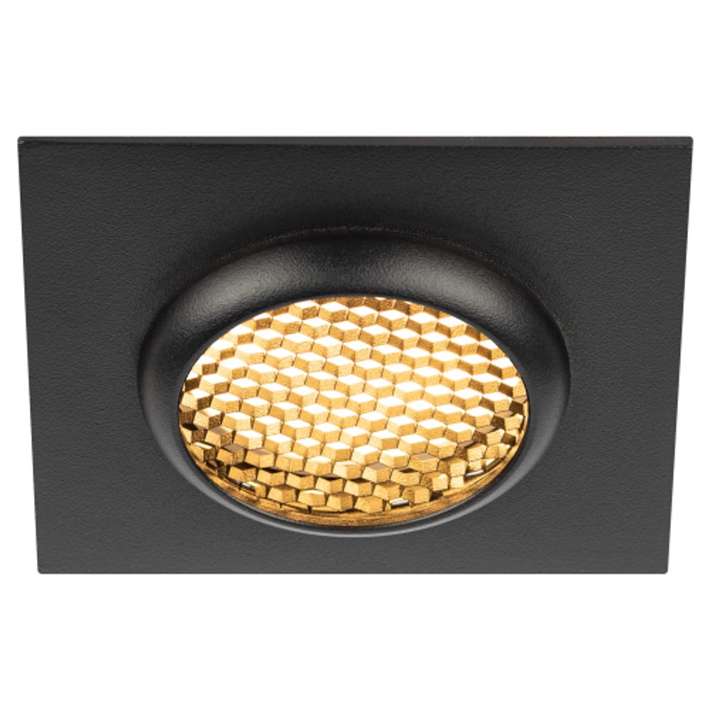 Светильник встраиваемый алюминиевый ЭРА KL110 BK под лампу MR16 GU5.3 черный матовый | Алюминиевые встраиваемые светильники