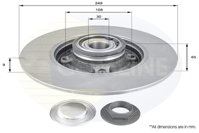 COMLINE - ADC3002-CML - Brake Disc