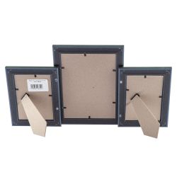 Фоторамка Image Art PL76-03 пластиковая мультирамка размер фото 10х15 и 15х21 цвет зебрано на 3 фото | Image Art