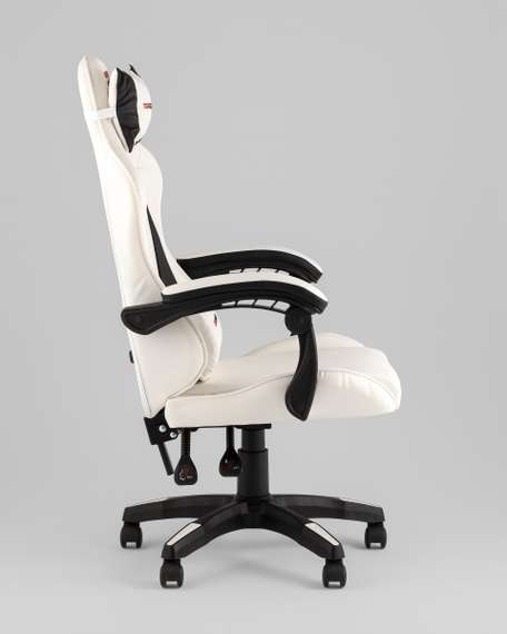 Кресло спортивное TopChairs Phantom бело-черный