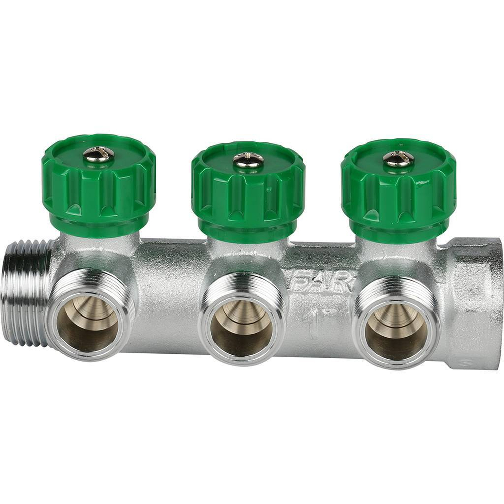 FAR Коллектор рег. 1" 3 отв. 3/4" Flat-Faced (под плоское уплотнение)