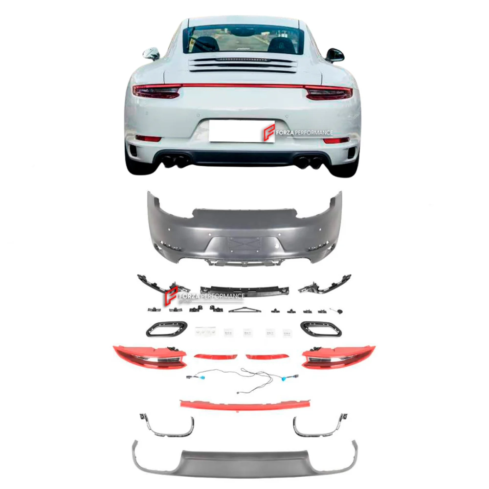 Комплект заднего бампера в стиле 991.2 CARRERA для PORSCHE 911 991.1 CARRERA 2011–2017