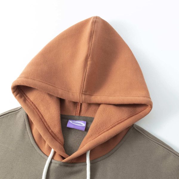 Худи HTF Three Color Block коричневый / оранжевый - фото 3
