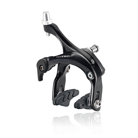 Тормоз клещевой задний черный, кованые алюм рычаги 39-54мм. 188гR326 (R)