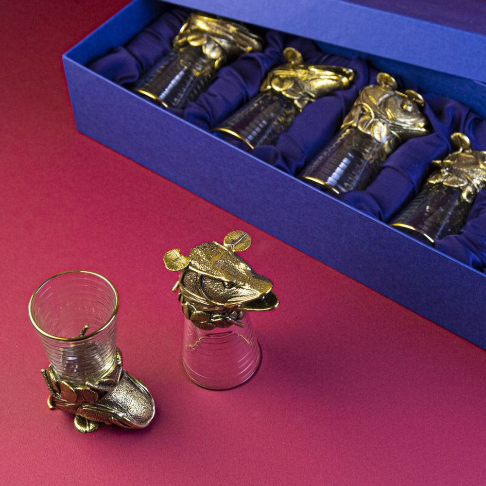 Чарки-перевертыши с изображением рыб