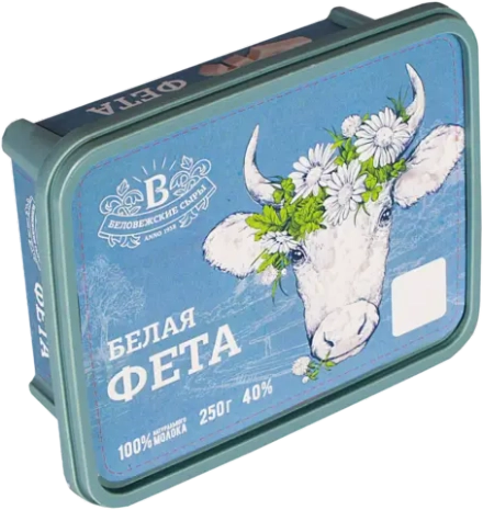 Сыр Беловежские сыры Белая фета 40% 250г