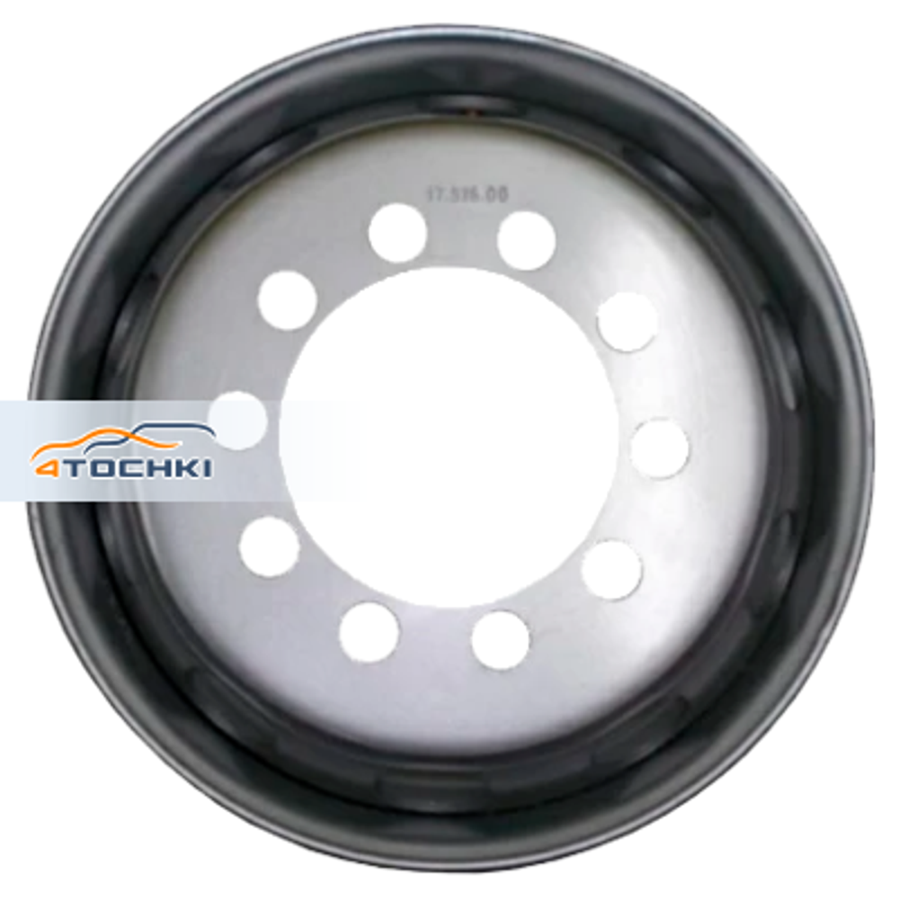 Better 6x17,5/10x225 ET135 D176 Sil (10 мм) Китай, прицеп 1 800 кг (с вент.)