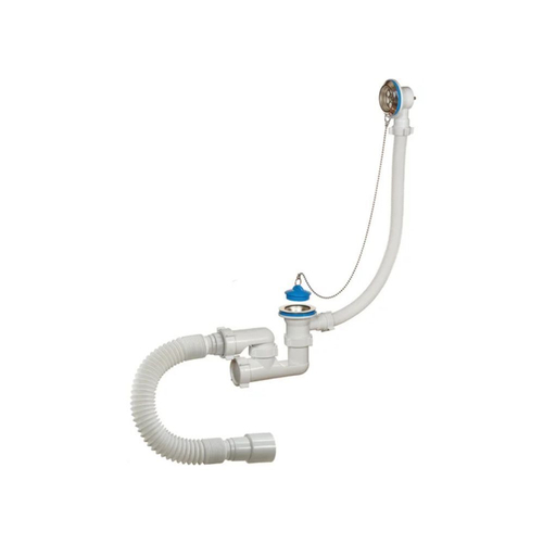 ОРИО Сифон для ванны с переливом регулир. 1 1/2 40 с гибкой трубой 40/50 А80089