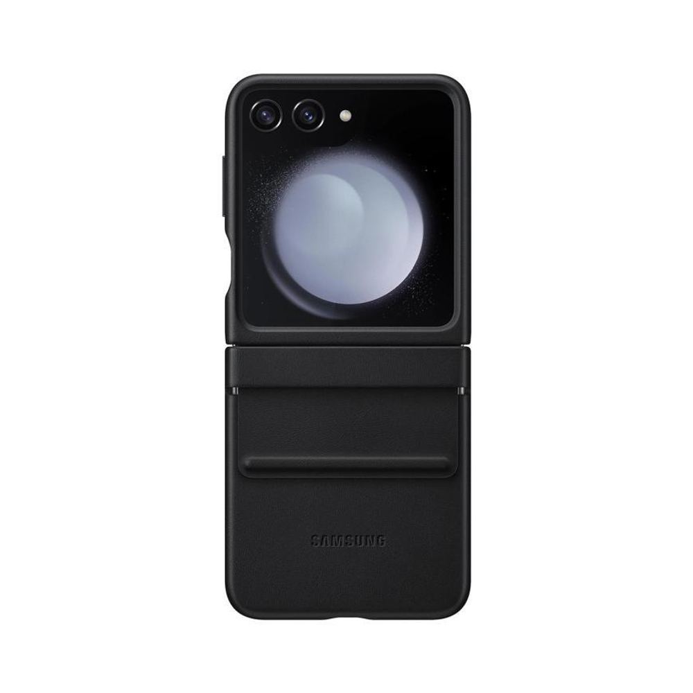 Чехол-обложка из экокожи Samsung Flap Eco-Leather Case для Galaxy Z Flip5, Чёрный