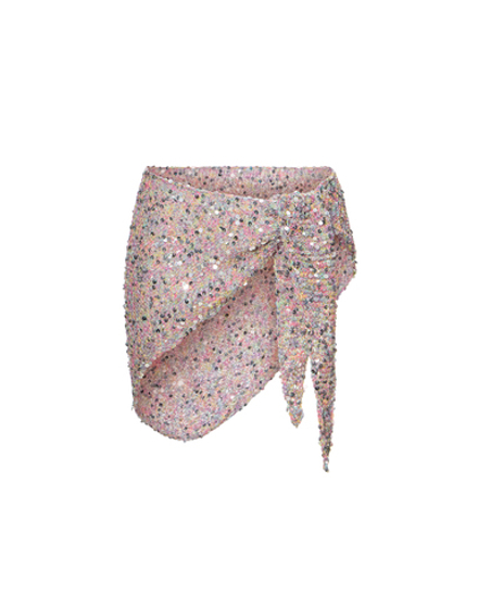 Вязаный платок multicolor цветной