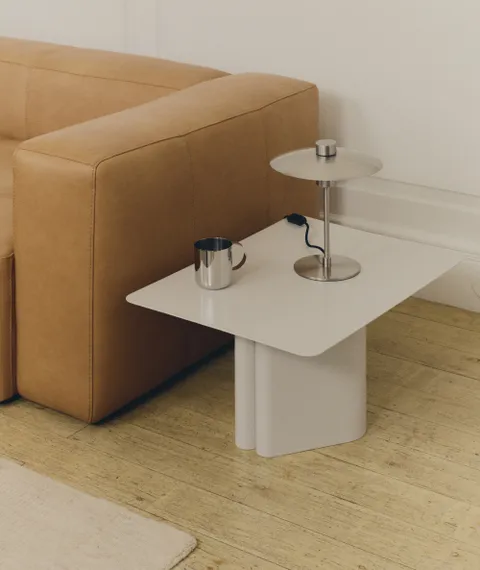 Журнальный столик Arvin 70x52х55 см, серый металл