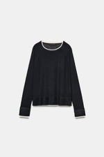 Двухслойный трикотажный свитер - ZARA