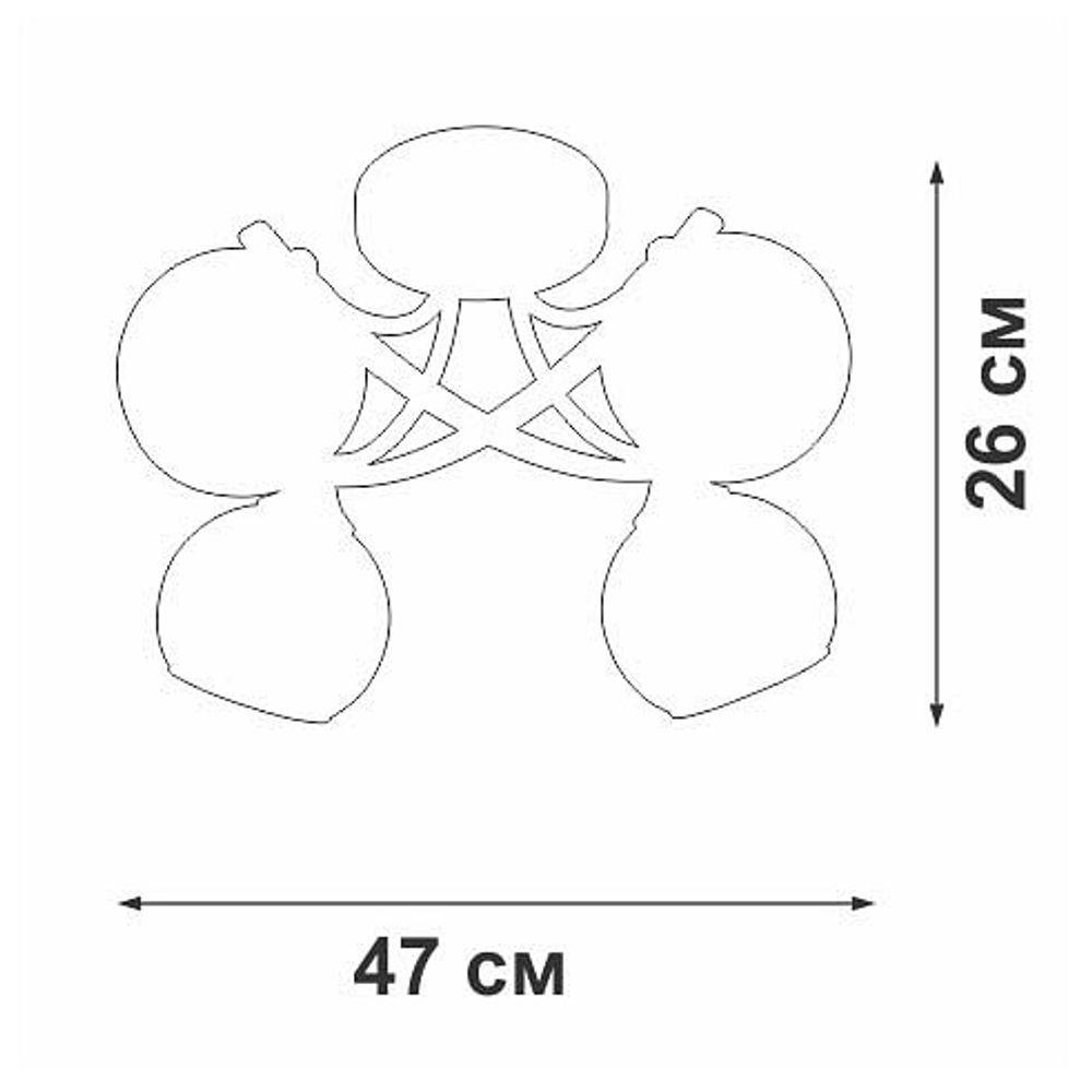 Потолочная люстра Vitaluce V2564 V2564-1/3PL