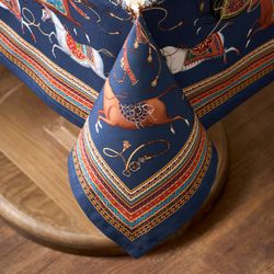 СКАТЕРТЬ "PASSAGE" 110Х140СМ ,БЕЖЕВЫЙ,100% ХЛОПОК С ПРОПИТКОЙ,ТВИЛ