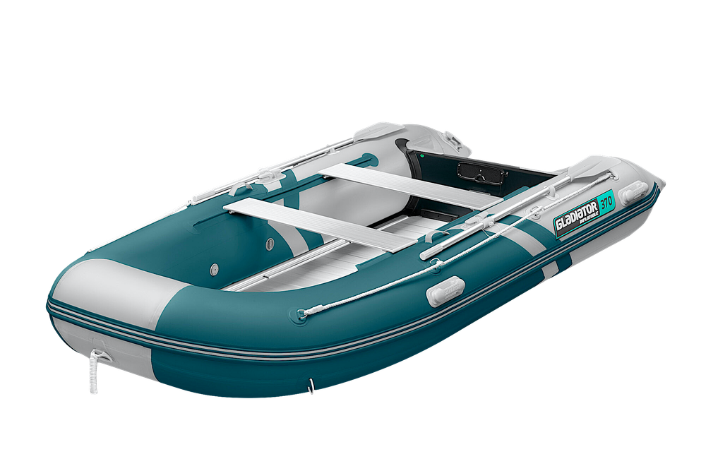 Лодка ПВХ Gladiator Light B370AL с алюминиевым полом -