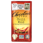 Chocolove, чили моле в горьком темном шоколаде, 70% какао, 90 г (3,2 унции)