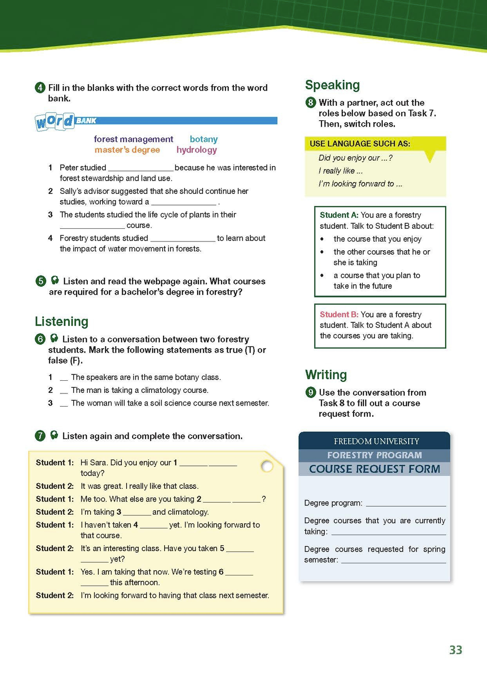 Natural Resources I - Forestry Student's Book with Cross-Platform Application (Includes Audio & Video)