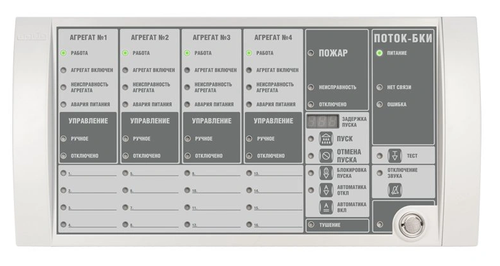 Поток-БКИ (2xRS-485) Блок индикации и управления