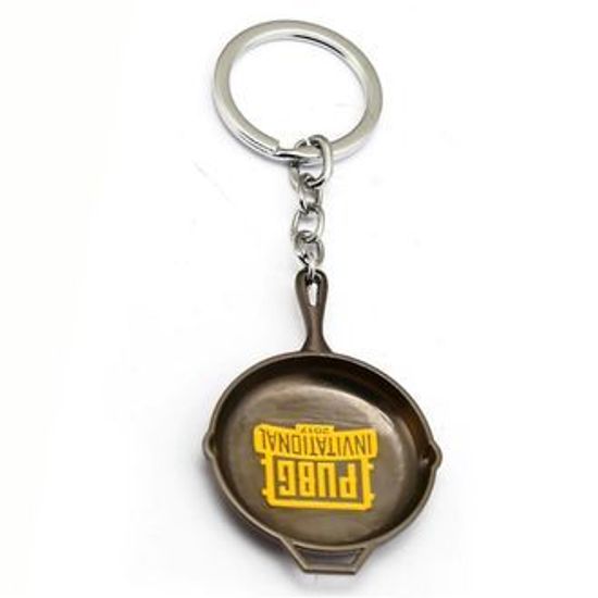Брелок PUBG сковорода металл