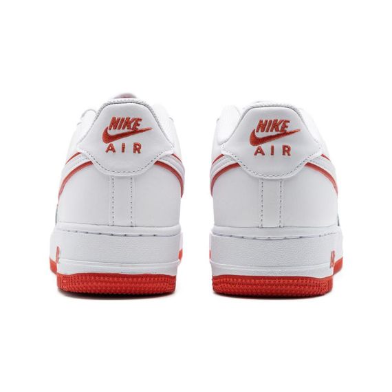 Nike Air FORCE 1 Детские Скейтборды, Низкие Белые и Красные кроссовки