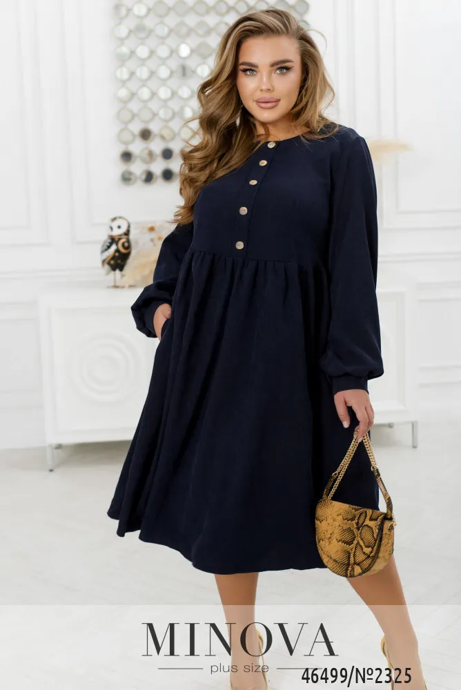 Платье 2325-темно-синий Minova