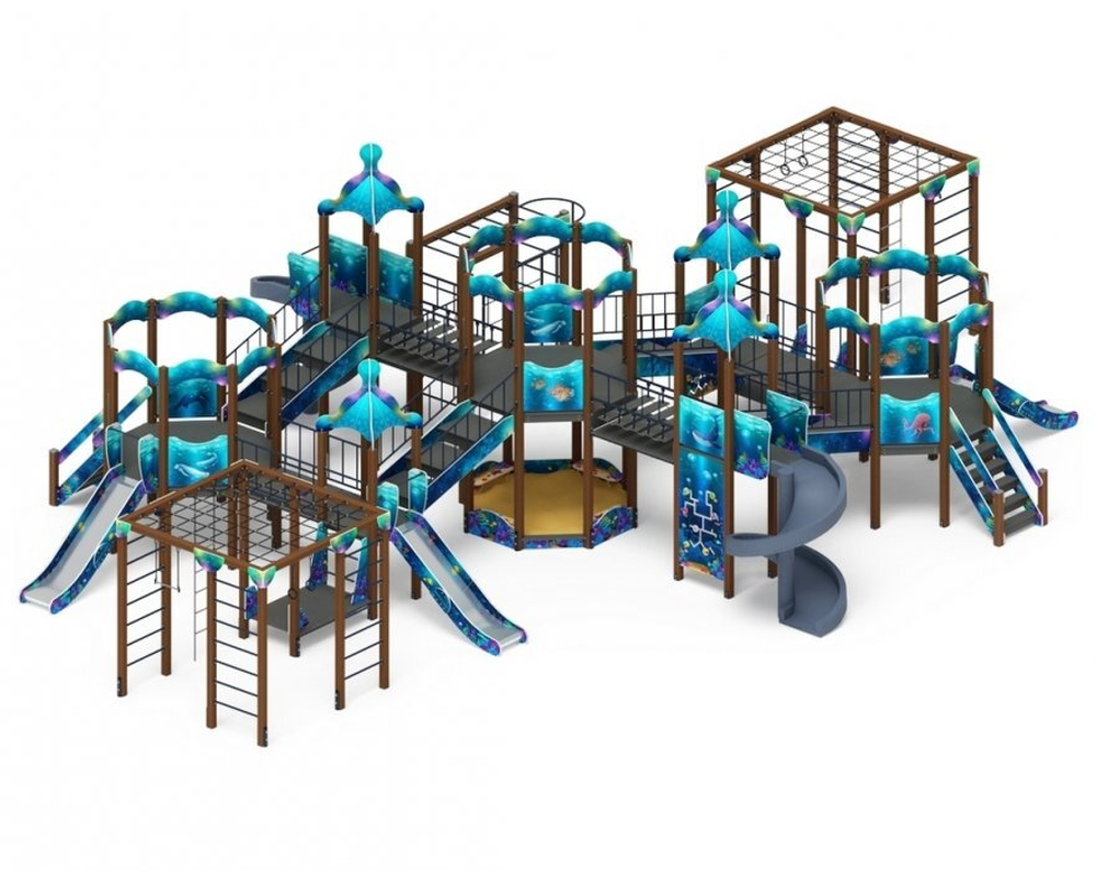 Детский игровой комплекс Морской ДИК 2.17.08-01 H=1200 H=2000