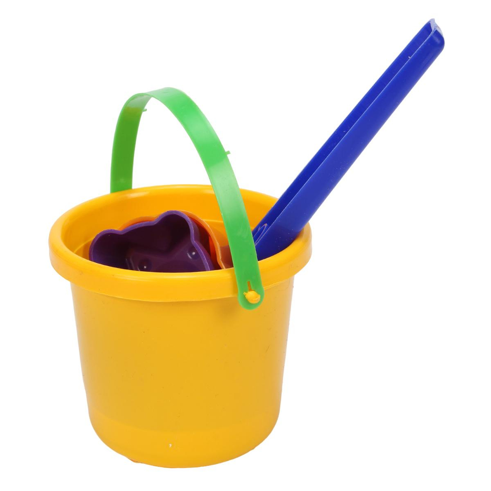 Набор для песка 4 предм. ведерко 0,5л.+ 2 форм. цветочек и звездочка+совочек