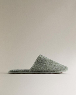 ZARA HOME ДОМАШНИЕ ТАПОЧКИ, ХАКИ