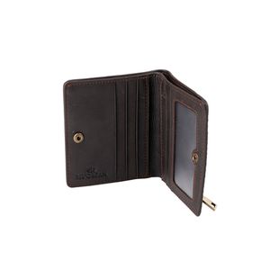 Кожаное портмоне мужское, коричневый Alm2430
