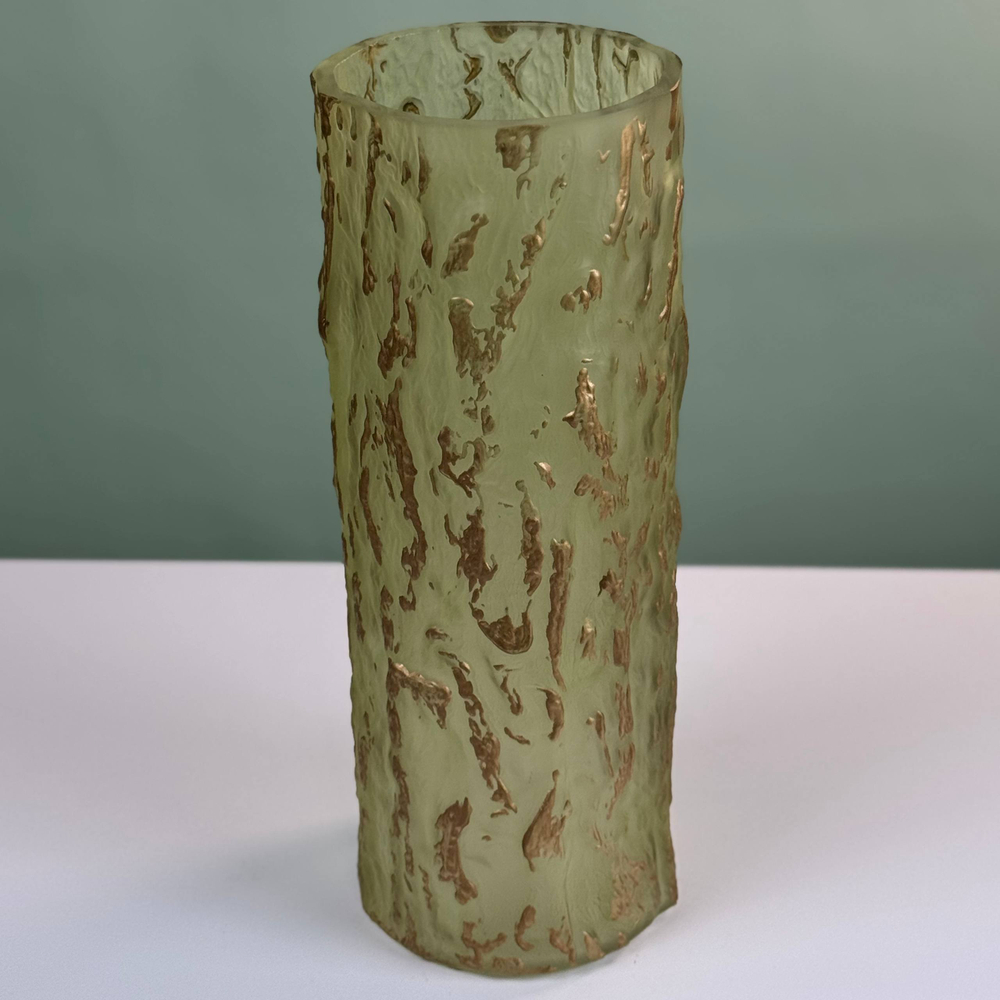 Ваза стеклянная (зелёная)