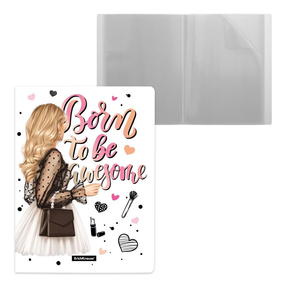 Папка файловая А4 пластиковая c 20 карманами "Fashion Girls (stylish)" (ErichKrause)