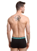 Трусы-боксеры с широкой резинкой в спортивном стиле (Размер: M) (Цвет: белый)