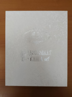 Семейная родословная книга "Свадебная - Золото" в обложке из искусственной кожи