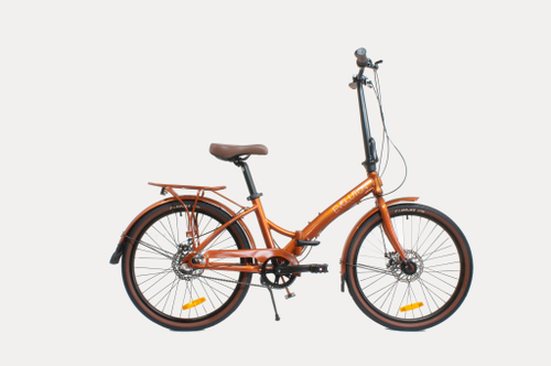 Велосипед 24" EVOLUTION BIGTOWN-3 MD алюминий складной 3-скорости планетарная втулка, коричневый